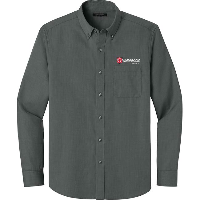 Port Authority® Long Sleeve Nailhead Easy Care Shirt