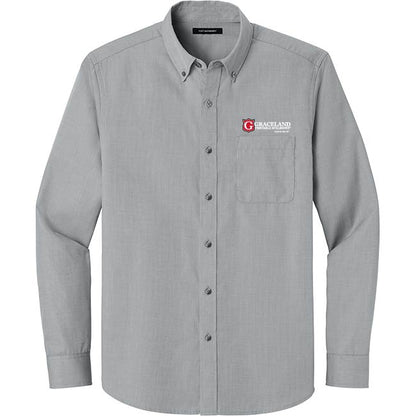 Port Authority® Long Sleeve Nailhead Easy Care Shirt