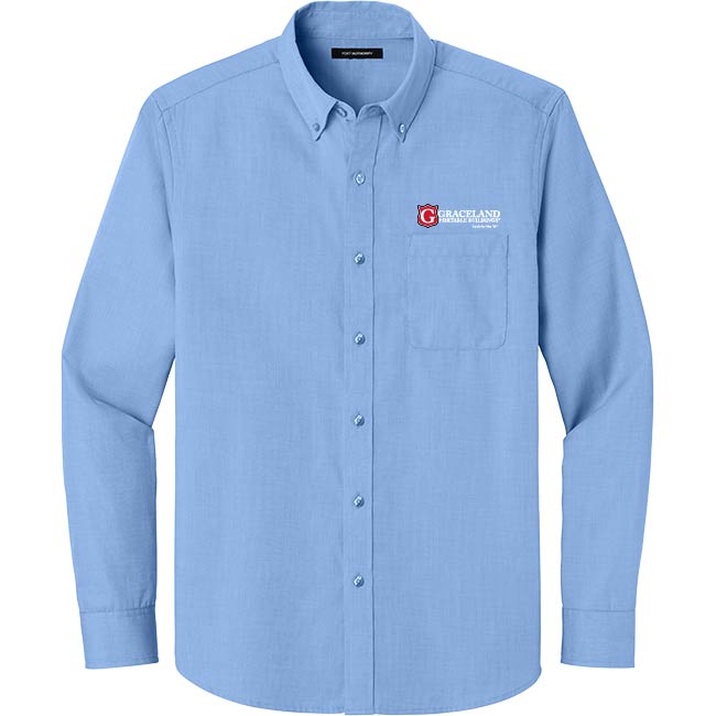 Port Authority® Long Sleeve Nailhead Easy Care Shirt